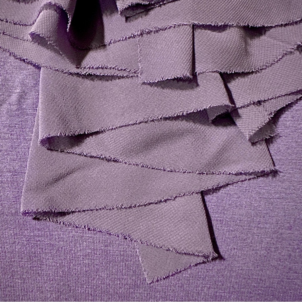 New THE LIMITED Purple Ruffle Sleeveless Tank Top Blouse Suit Shell Women’s XS - Picture 5 of 11